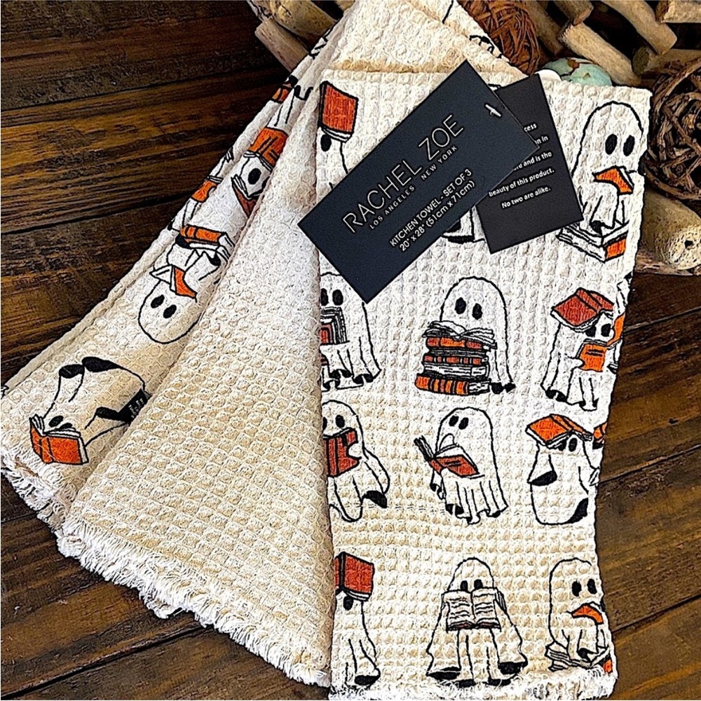 Rachel Zoe Ghost Book Kitchen Towels 3
